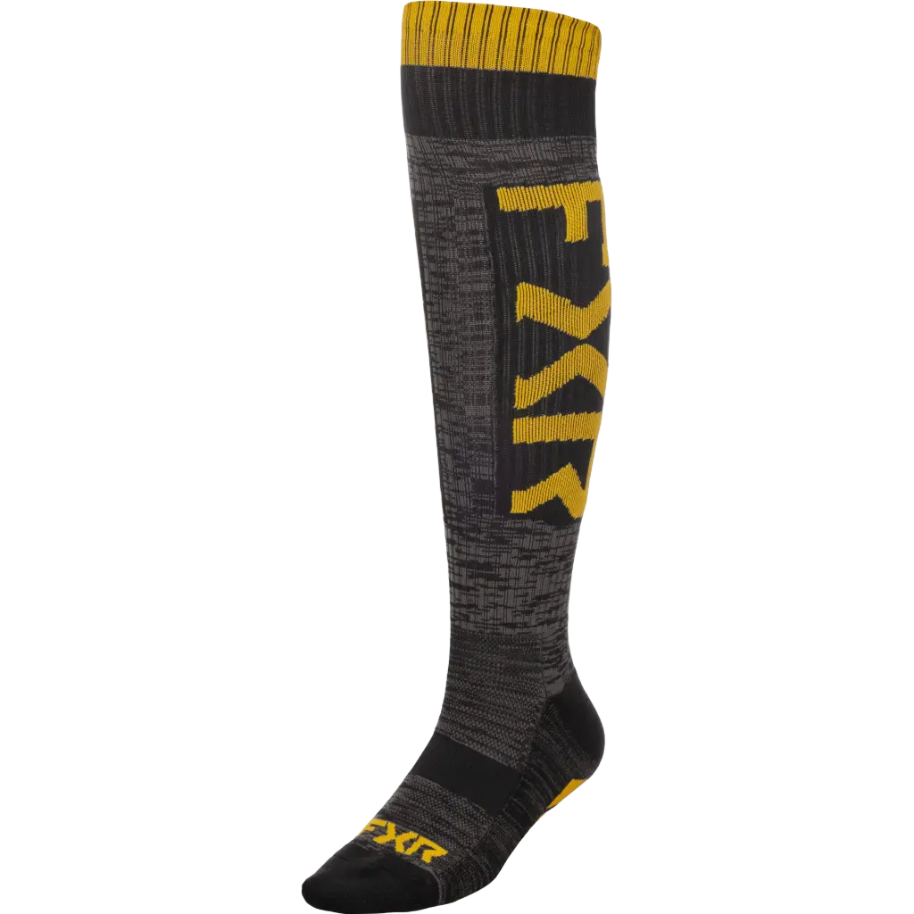 Medias Moto Sock Dorado/Negro