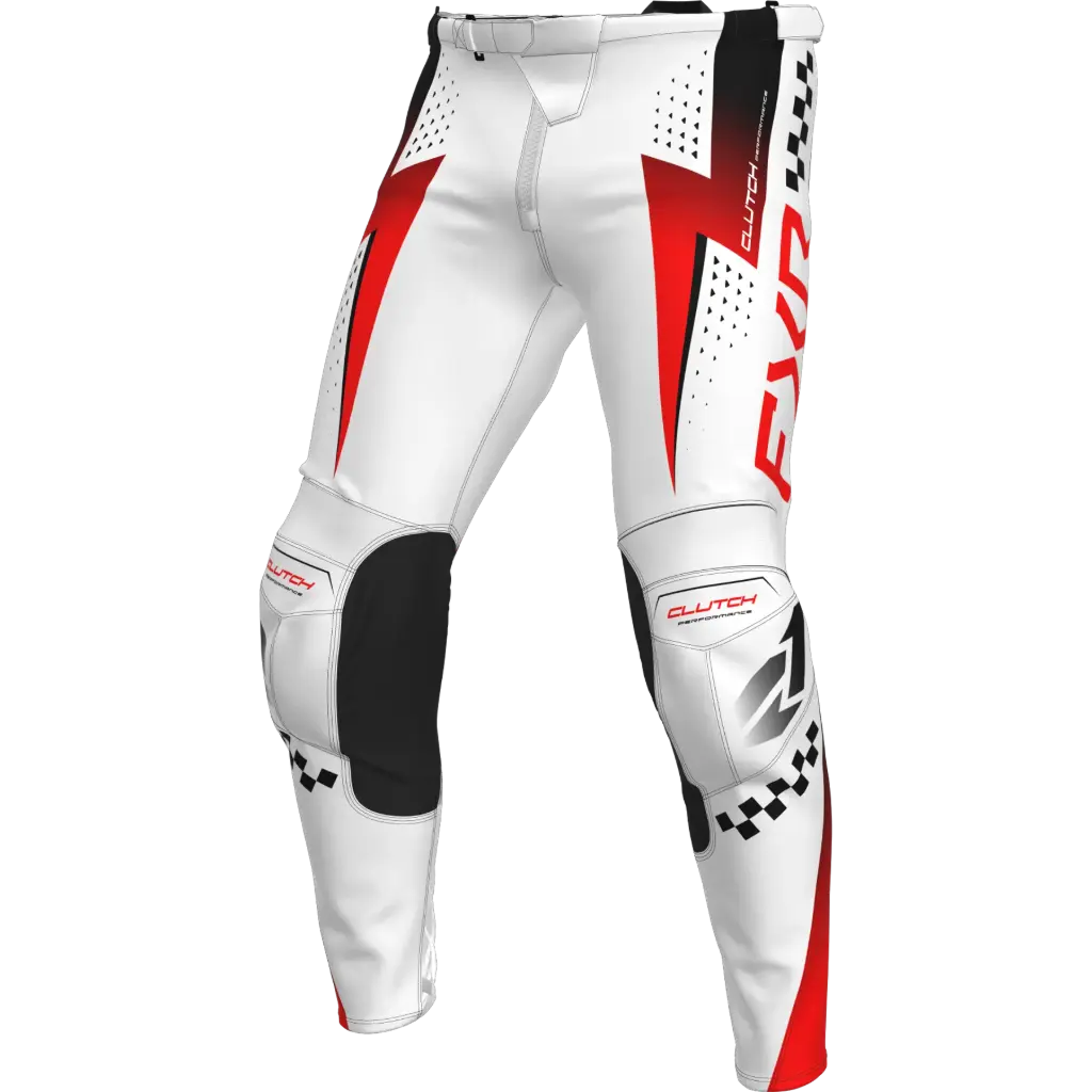 Clutch Pro Pants White/Red
