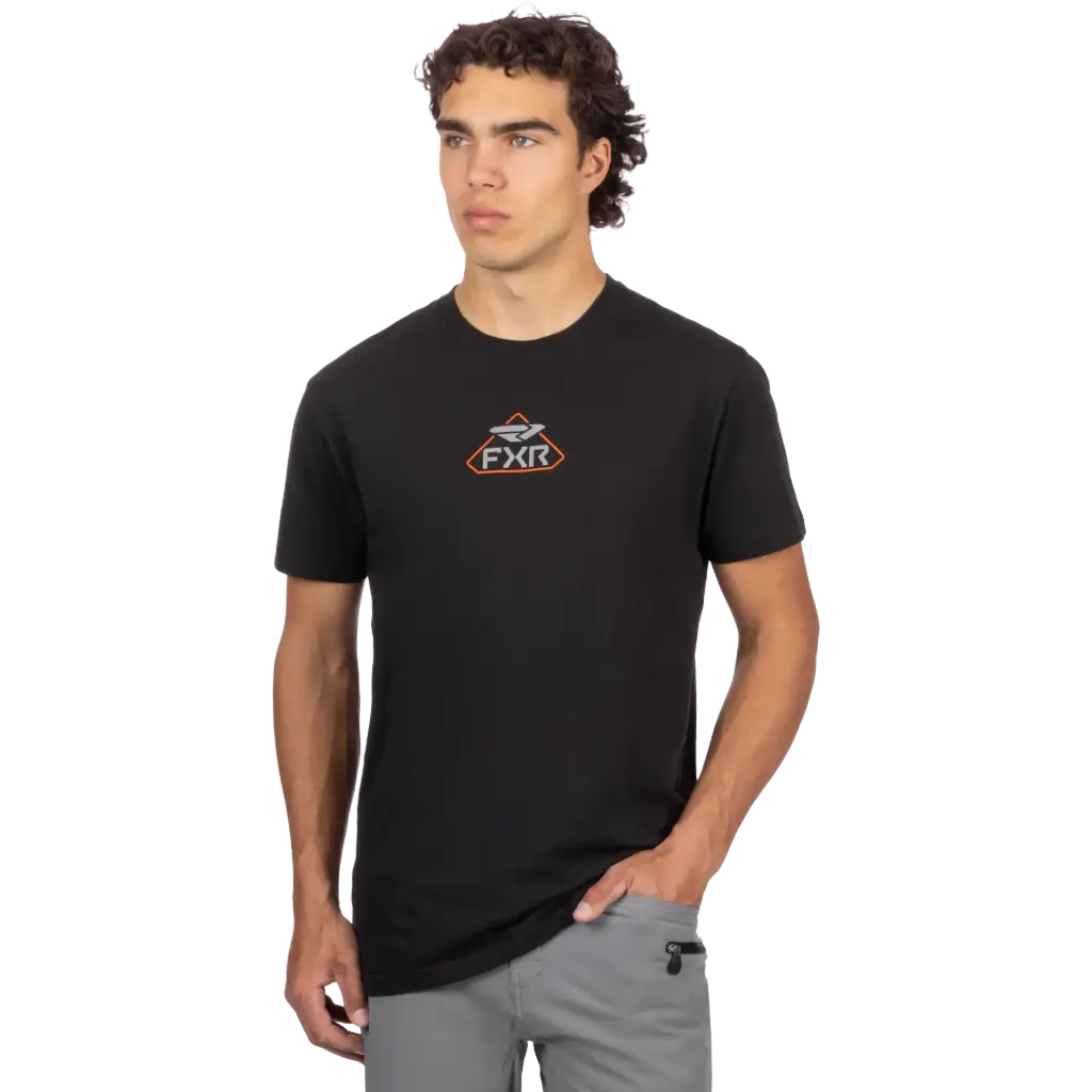 Remera Coast Premium Black Orange