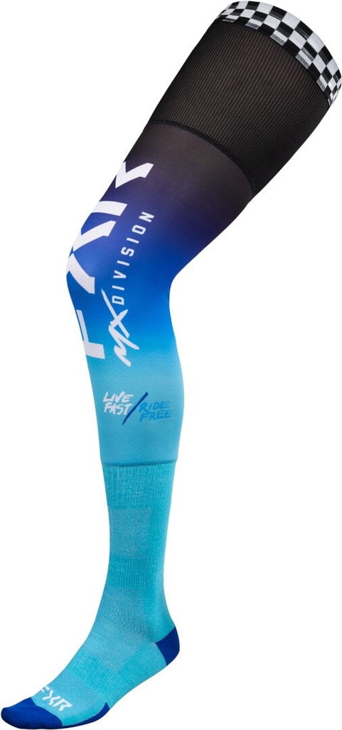 Medias Riding Negro/Blanco/Azul Talle L XL 