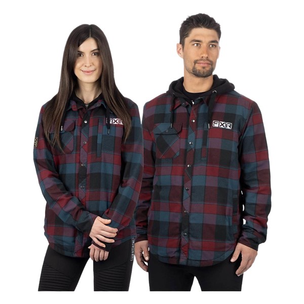 Campera Timber Flannel DarkSteelMerlot