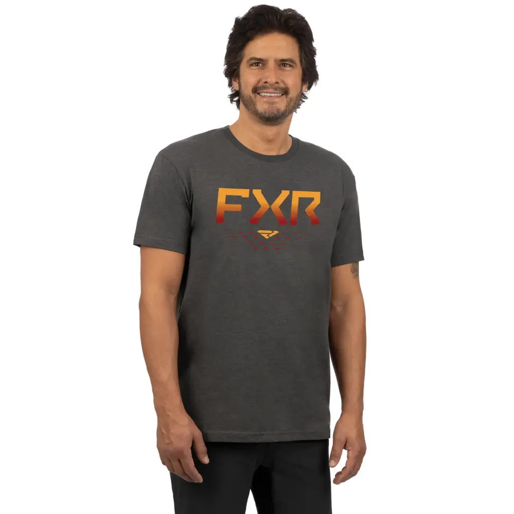 Remera Premium Helium Heather/Flame