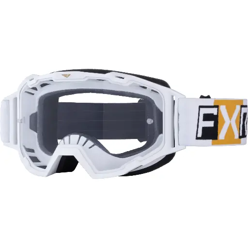 Antiparras Maverick Prime MX White/Gold
