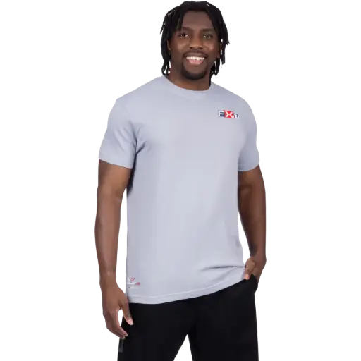 Remera Podium Pro Gris/Rojo